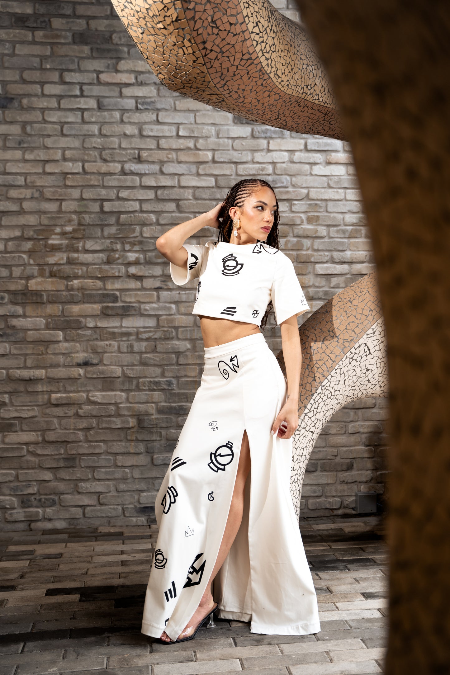 Cocoplum Crop Top Ivory x Adrian Lorenzo